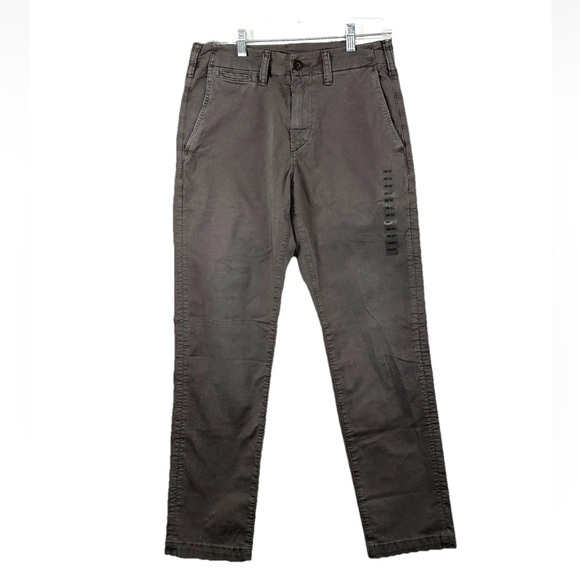NWT American Eagle Flex Original Straight Lived In Khakis 28x32 Work Wear Gray - Picture 1 of 11